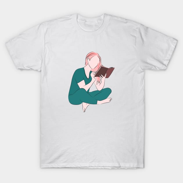 Reading T-Shirt by agnesewho